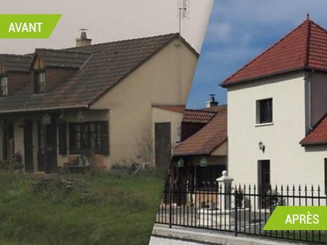 Extension d'une maison avec une tour à Neuillay-les-Bois (36500)