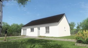 Vue MAISON DE PLAIN PIED - 66 A 76 M2 - CORREZE ET NORD DU LOT ET DORDOGNE - ACACIA AG VARIANTE
