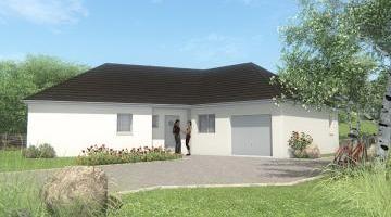 Vue MAISON DE PLAIN PIED - 100 M 2 - CORRÈZE-LOT-DORDOGNE - VEGA 5 SP
