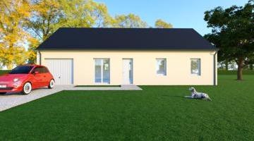Vue WENGUE LOCATIF - 35° - dpts 19/23 - maison de plain pied - forme rectangle