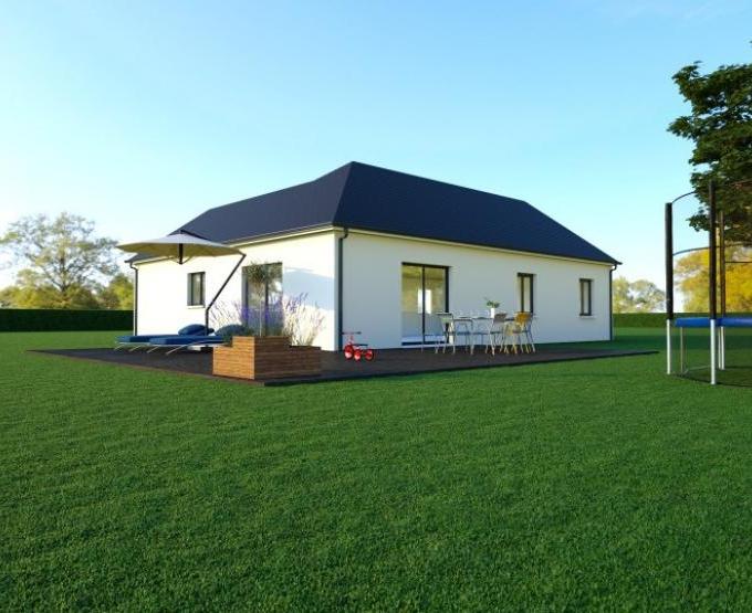 Vue LANDA 5 AG - 35° - dpts 19/23 - maison de plain pied - forme L