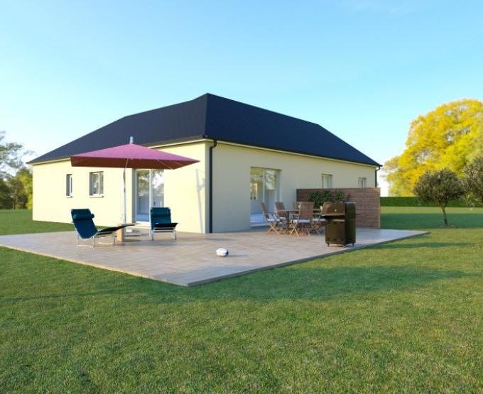 Vue LANDA 6 AG - 35° - dpts 19/23 - maison de plain pied - forme L