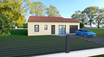 Vue PRIMA 4 AG - 22° - dpts 87/46/24 - maison de plain pied