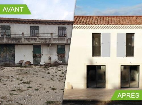 Rénovation globale d’un corps de ferme en plusieurs appartements