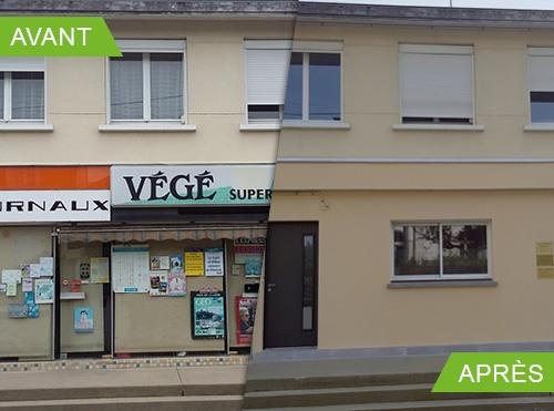 Création et aménagement d’un cabinet infirmier et d’un appartement au Mans (72000)