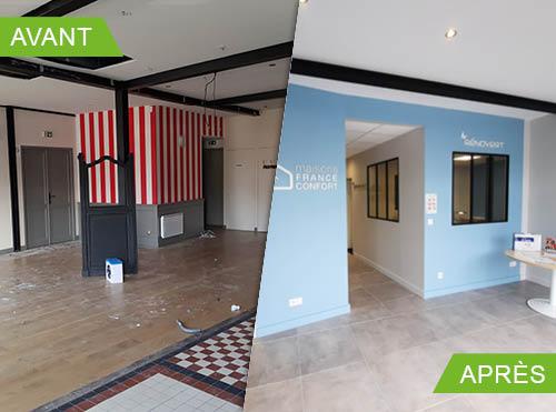 Rénovation et aménagement d'un local commercial à Bonchamp-lès-Laval (53960)
